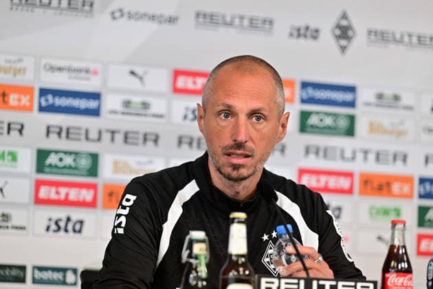 September 17, 2026, Mönchengladbach Soccer, Men s, 2026–2027 Season, Borussia Mönchengladbach press conference ahead of the match against 1. FSV Mainz 05 Jan Moritz Lichte, Interim Coach, Gladbach. DFL regulations prohibit any use of photographs as image sequences and or quasi-video content at Borussia Park, North Rhine-Westphalia, Germany