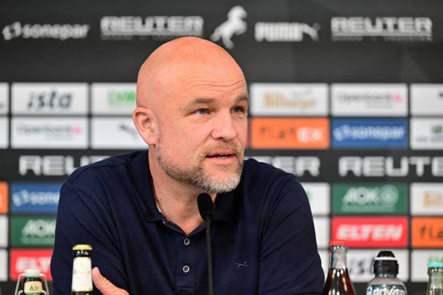 September 17, 2026, Mönchengladbach Soccer, Men s, 2026–2027 season, Borussia Mönchengladbach press conference ahead of the match against 1. FSV Mainz 05 Rouven Schroeder, Head of Sports, Gladbach DFL regulations prohibit any use of photographs as image sequences and or quasi-video content at Borussia Park, North Rhine-Westphalia, Germany