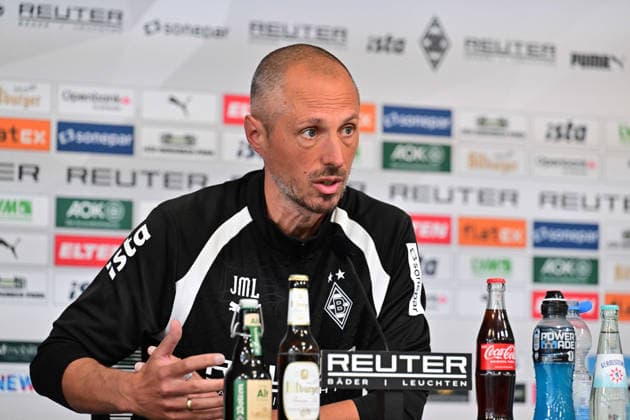 September 17, 2026, Mönchengladbach Soccer, Men s, 2026–2027 season, Borussia Mönchengladbach press conference ahead of the match against 1. FSV Mainz 05 Jan Moritz Lichte, interim coach of Gladbach. DFL regulations prohibit any use of photographs as image sequences and or quasi-video content at Borussia Park, North Rhine-Westphalia, Germany