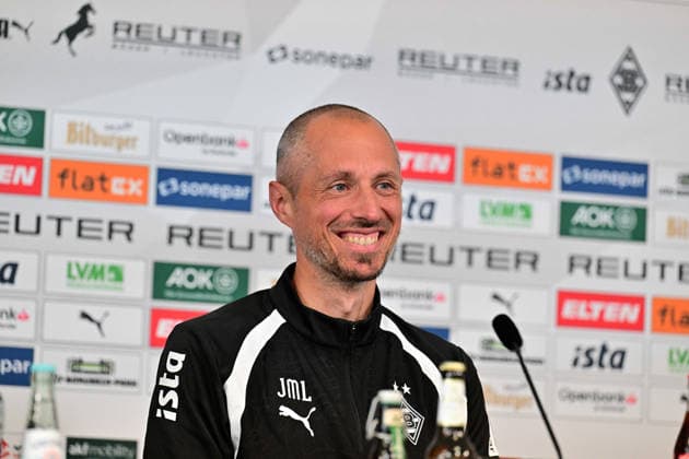 September 17, 2026, Mönchengladbach Soccer, Men s, 2026–2027 season, Borussia Mönchengladbach press conference ahead of the match against 1. FSV Mainz 05 Jan Moritz Lichte, interim coach of Gladbach. DFL regulations prohibit any use of photographs as image sequences and or quasi-video footage at Borussia Park, North Rhine-Westphalia, Germany