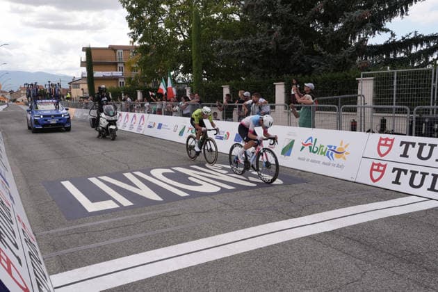 The race during the Giro d™Abruzzo, stage 3 from Oricola - Piana del Cavaliere to San Benedetto dei Marsi (159 km) - Abruzzo, Italy - Thursday, September 17, 2026. - cycling.  Copyright: xMassimoxPaolone LaPressex