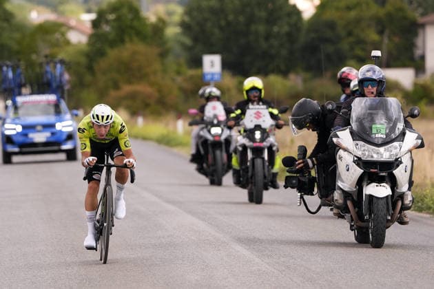 Italy s Filippo D Aiuto of General Store - Essegibi - F.lli Curia during the Giro d™Abruzzo, stage 3 from Oricola - Piana del Cavaliere to San Benedetto dei Marsi (159 km) - Abruzzo, Italy - Thursday, September 17, 2026. - cycling.  Copyright: xFabioxFerrari LaPressex