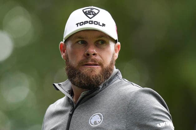 VIRGINIA WATER, ENGLAND - SEPTEMBER 17: Tyrrell Hatton (ENG) waits to play from the third tee during Round 1 at the BMW PGA, Golf Herren Championship at Wentworth Golf Club, Virginia Water on September 17, 2026 in Surrey, England The BMW PGA Championship