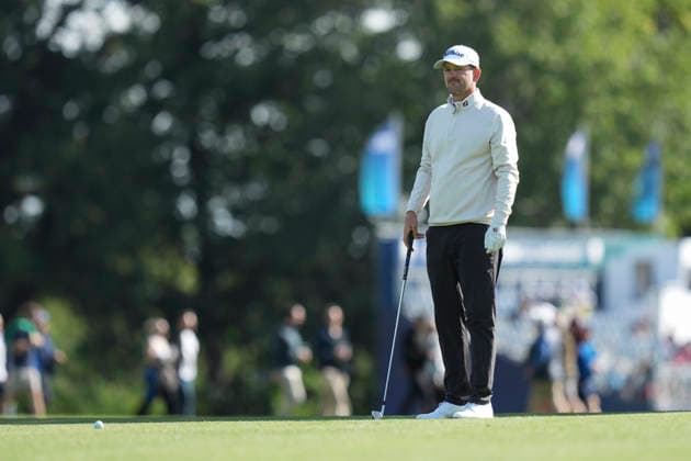 VIRGINIA WATER, ENGLAND - SEPTEMBER 17: Bernd Wiesberger (AUT) waits to play from the first fairway during Round 1 at the BMW PGA, Golf Herren Championship at Wentworth Golf Club, Virginia Water on September 17, 2026 in Surrey, England The BMW PGA Championship
