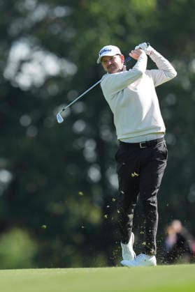 VIRGINIA WATER, ENGLAND - SEPTEMBER 17: Bernd Wiesberger (AUT) plays from the first fairway during Round 1 at the BMW PGA, Golf Herren Championship at Wentworth Golf Club, Virginia Water on September 17, 2026 in Surrey, England The BMW PGA Championship