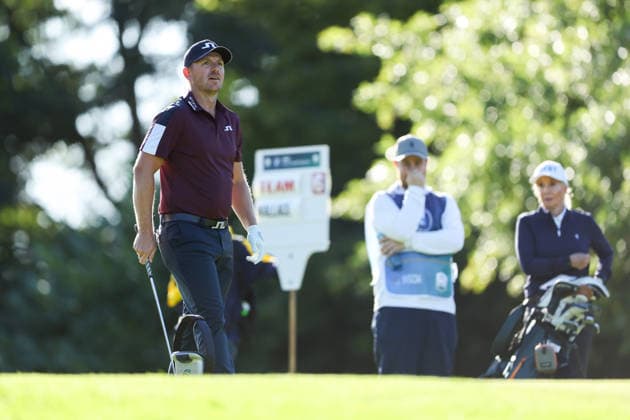 RECORD DATE NOT STATED 16th September 2026; Wentworth Golf Club, Virginia Water, Surrey, England; DP World Tour Golf, BMW PGA, Golf Herren Championship, Pro Am; Matt Wallace of England at the 1st hole HenningxVonxJagow
