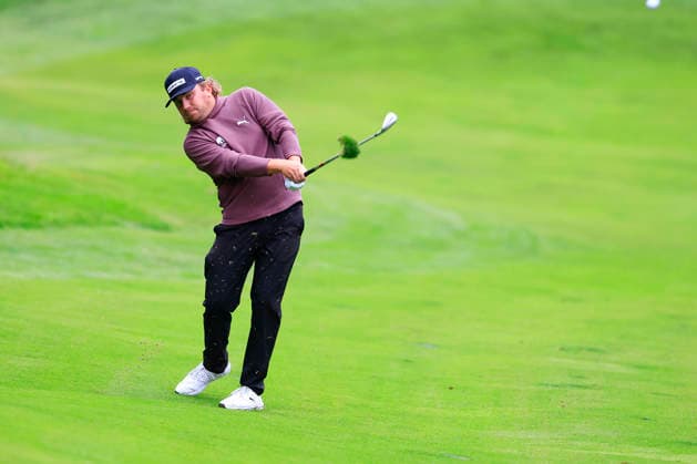 RECORD DATE NOT STATED 17th September 2026; Wentworth Golf Club, Virginia Water, Surrey, England; DP World Tour Golf, BMW PGA, Golf Herren Championship, Day 1; Oliver Lindell of Finland with his approach to the 12th hole ChrisxRoll