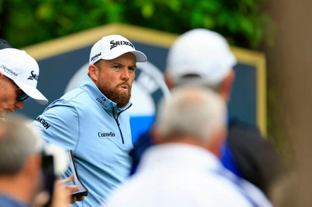 RECORD DATE NOT STATED 17th September 2026; Wentworth Golf Club, Virginia Water, Surrey, England; DP World Tour Golf, BMW PGA, Golf Herren Championship, Day 1; Shane Lowry relieved after his wayward drive off the 17th tee settled within the tree line ChrisxRoll