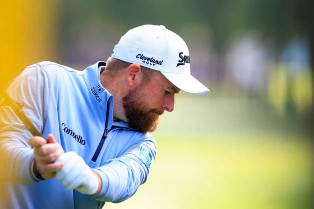 RECORD DATE NOT STATED 17th September 2026; Wentworth Golf Club, Virginia Water, Surrey, England; DP World Tour Golf, BMW PGA, Golf Herren Championship, Day 1; Shane Lowry and view down the 17th hole at Wentworth ChrisxRoll