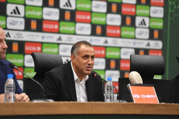 Fußball, Nationalteam Algerien Pressekonferenz Ibrahim Hemdani Anime une conference de presse Ibrahim Hemdani nouveau selectionneur national Anime une conference de presse, a Alger en Algerie le 17 Septembre 2026, et annoncee la liste des joueurs convoque Pour les matchs contre la Zambie et le Burundi Qualifications pour la Coupe d Afrique des Nations 2027 (Photo By Ohtmane APP) Alger Algeria Copyright: xAlgÃ riexPressexPhotosxAPPxOhtmanex APPx FGP_6040.jpeg