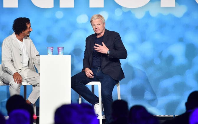 Football: Oliver Kahn during a talk in Offenbach