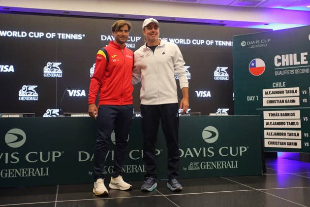 Tenis, Chile vs Espana. Sorteo para los partidos entre Chile contra Espana por Copa Davis. Santiago, Chile. 17 09 2026 Jonnathan Oyarzun Photosport Tennis, Chile vs Spain. Draw for the matches between Chile against Spain for the Davis Cup. Santiago, Chile. 17 09 2026 Jonnathan Oyarzun Photosport Sorteo Copa Davis 2026 Chile vs Espana 