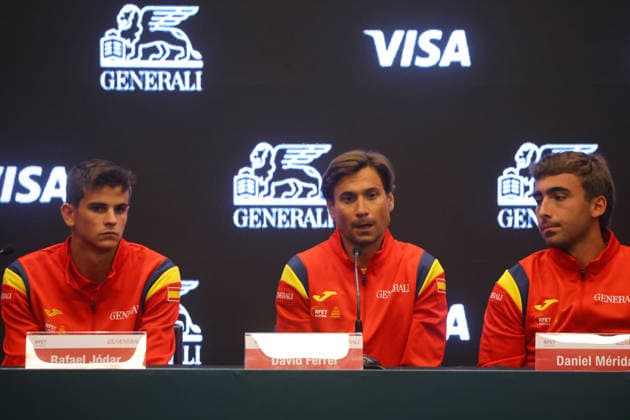 Tenis, Chile vs Espana. Sorteo para los partidos entre Chile contra Espana por Copa Davis. Santiago, Chile. 17 09 2026 Jonnathan Oyarzun Photosport Tennis, Chile vs Spain. Draw for the matches between Chile against Spain for the Davis Cup. Santiago, Chile. 17 09 2026 Jonnathan Oyarzun Photosport Sorteo Copa Davis 2026 Chile vs Espana 