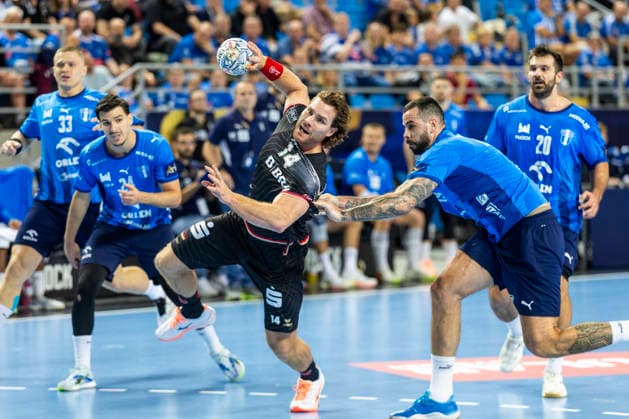 EHF Champions League - Orlen Wisla Plock v MT Melsungen Johannes Golla, Leon Susnja during the match EHF Champions League Men match between Orlen Wisla Plock and MT Melsungen in Plock, Poland on September 17, 2026 Plock Poland  Copyright: xAndrzejxIwanczukx originalFilename:iwanczuk-ehfchamp260917_npODc.jpg