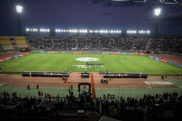 UEFA Europa League - OFI Crete FC vs TSG 1899 Hoffenheim - Panoramic view during the UEFA Europa League Phase matchday 1 soccer match between OFI Crete FC and TSG 1899 Hoffenheim at the Georgios Pankritio Stadium, in Heraklion, Greece, 17 September 2026. IMAGO ONE INCH PRODUCTIONS PIRAEUS GREECE Copyright: xONExINCHxPRODUCTIONSx 7090096