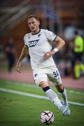 UEFA Europa League - OFI Crete FC vs TSG 1899 Hoffenheim - Vladimir Coufal of TSG 1899 Hoffenheim in action during the UEFA Europa League Phase matchday 1 soccer match between OFI Crete FC and TSG 1899 Hoffenheim at the Georgios Pankritio Stadium, in Heraklion, Greece, 17 September 2026. IMAGO ONE INCH PRODUCTIONS PIRAEUS GREECE Copyright: xONExINCHxPRODUCTIONSx 7090097