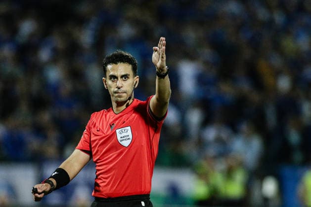 IPA88645194 - Referee Mohammad Al-Emara in action during the Europa League match between PFC Levski and FC Red Bull Salzburg at Vasil Levski National Stadium in Sofia, Bulgaria, on September 17, 2026  Copyright: xIvanxSxIvanov IPAxSportx xx IPA88645194