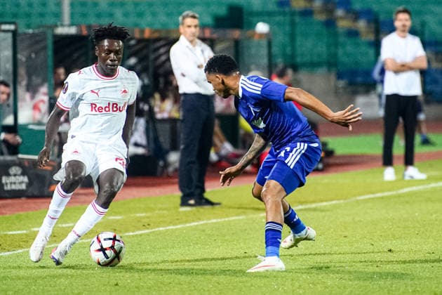 Football - Europa League - League phase - Round 1 - PFC Levski Sofia vs FC Red Bull Salzburg - 09.17.2026 Football - Europa League - League phase - Round 1: Edmund Baidoo, 20 of FC Red Bull Salzburg during Europa League phase - Round 1 match between PFC Levski Sofia vs FC Red Bull Salzburg at Vasil Levski Stadium in Sofia, Bulgaria, on September 17th, 2026. Copyright: xYulianxTodorovx