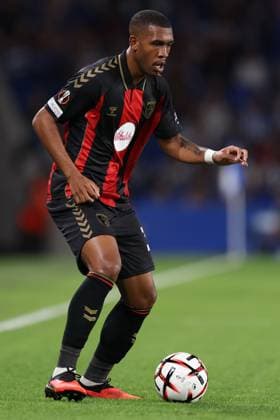 Rayan of Bournemouth in action. Real Sociedad v AFC Bournemouth, UEFA Europa League, Football, Reale Arena, San Sebastian, Spain - 17 Sep 2026San Sebastian Reale Arena Australia  Copyright: xRaddadxJebarah Shutterstockx 17155987v
