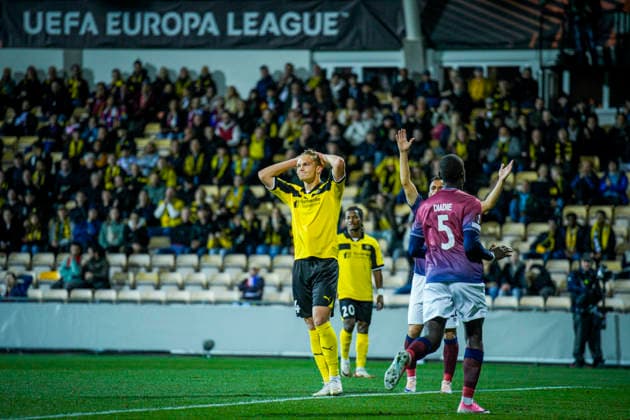 2026–2027 UEFA Europa League: Lillestrøm SCU vs. Torreense, Lillestrøm, September 17, 2026. Lillestrøm’s Gustav Kjolstad Nyheim during the UEFA Europa League soccer match between Lillestrøm and SCU Torreense at Arasen. Photo: Stian Lysberg Solum NTB Lillestrøm Norway EDITORIAL USE ONLY RESTRICTED USE FOR BETTING COMPANIES  Copyright: xStianxLysbergxSolumx xNTBx