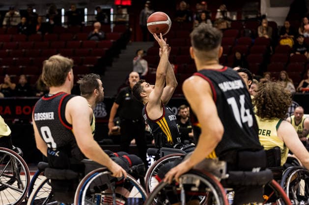 OTTAWA, CANADA - SEPTEMBER 17: Nico Dreimueller (Dreimüller, Germany, 17) shooting during the Ottawa IWBF Wheelchair Basketball World Championships semi final match between Australia vs. Germany at Arena at TD Place on matchday 9 of the Ottawa IWBF Wheelchair Basketball World Championships on September 17, 2026 in Ottawa, Canada. Canada Copyright: xSteffiexWunderlx