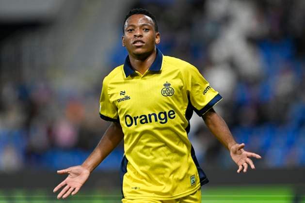 Viktoria Plzen v Royale Union Saint-Gilloise - UEFA Europa League PLZEN, CZECH REPUBLIC - SEPTEMBER 17 : Mofokeng Relebohile midfielder of Royale Union Saint-Gilloise celebrates scoring a goal during the UEFA Europa League 2026 27 League Phase MD1 match between Viktoria Plzen and Royale Union Saint-Gilloise on September 17, 2026 in Plzen, Czech Republic, 17 09 2026 Plzen Czech Republic  Copyright: xDhax