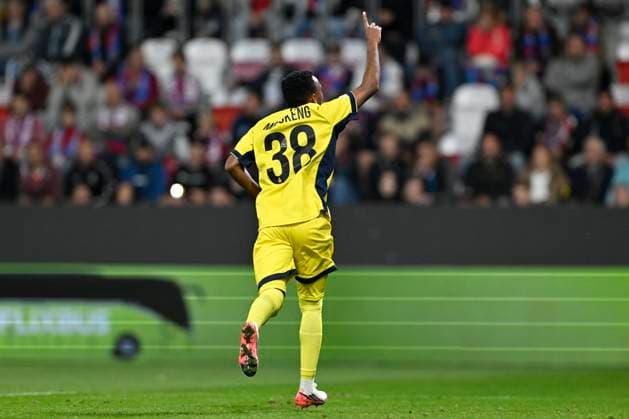 Viktoria Plzen v Royale Union Saint-Gilloise - UEFA Europa League PLZEN, CZECH REPUBLIC - SEPTEMBER 17 : Mofokeng Relebohile midfielder of Royale Union Saint-Gilloise celebrates scoring a goal during the UEFA Europa League 2026 27 League Phase MD1 match between Viktoria Plzen and Royale Union Saint-Gilloise on September 17, 2026 in Plzen, Czech Republic, 17 09 2026 Plzen Czech Republic  Copyright: xDhax