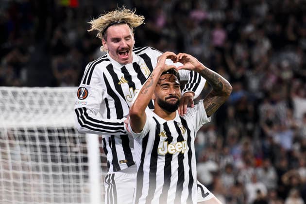 Juventus FC v NEC Nijmegen - UEFA Europa League Nico Gonzalez of Juventus FC celebrates with Nick Woltemade of Juventus FC after scoring the opening goal during the UEFA Europa League 2026 27 league phase football match between Juventus FC and NEC Nijmegen. Turin Italy Copyright: xNicolòxCampox