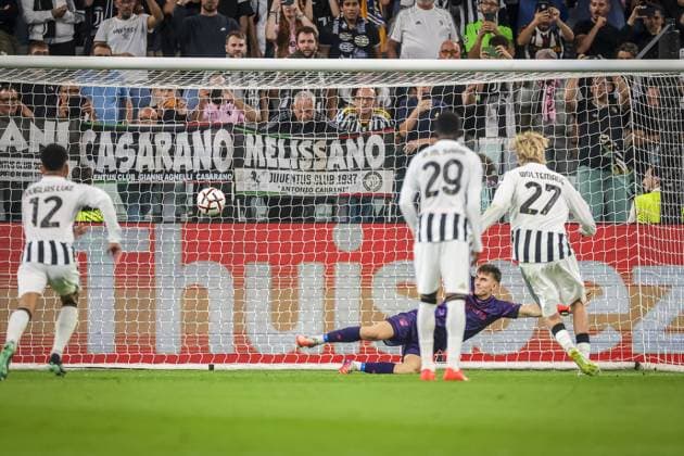 TURIN , 17-09-2026 , Allianz Stadium , season 2026 2027 , Europa League phase , match between Juventus and NEC Nijmegen , picture shows Juventus player Nick Woltemade scores the 3-0 Juventus - NEC  x207187114x Copyright: