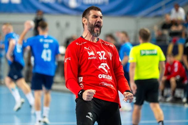 Plock 17.09.2026. Handball EHF Champions League match between ORLEN Wisla Plock and MT Melsungen in Plock, Poland --- EHF Champions League mecz ORLEN Wisla Plock - MT Melsungen w Plocku Persons Shown : Mirko Alilovic Fot. Kai Taller Arena Akcji NEWSPIX.PL --- newspix.pl 