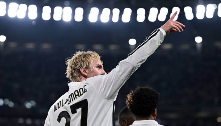 Cm Torino 117 09 2026 - Europa League Juventus-NEC Nijmegen foto Cristiano Mazzi Image nella foto: esultanza gol Nick Woltemade 