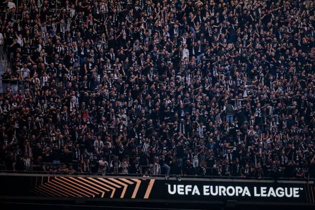 Besiktas JK vs Marseille UEFA Europa League - League Phase MD1 Besiktas JK fans are seen in the stands prior to the UEFA Europa League 2026 27 League Phase MD1 match between Besiktas JK and Marseille at Tupras Stadium in Istanbul, Turkey, on September 17, 2026 Istanbul Turkey  Copyright: xBurakxBasturkx