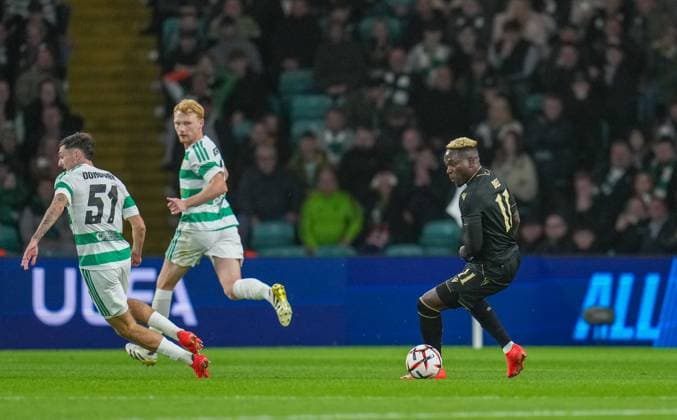 Yusuf Bamidele of Ferencvaros Celtic v Ferencvaros, UEFA Europa League, Football, matchday 1, Celtic Park, Glasgow, Scotland, UKGlasgow Celtic Park Scotland United Kingdom  Copyright: xStuartxWallace Shutterstockx 17156106x