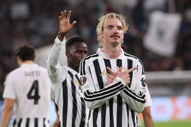 IPA88646892 - Nick Woltemade (Juventus FC) celebrates during the Juventus FC vs. NEC Nijmegen Europa League soccer match in Turin, Italy, on September 17, 2026  Copyright: xClaudioxBenedetto IPAxSportx xx IPA88646892
