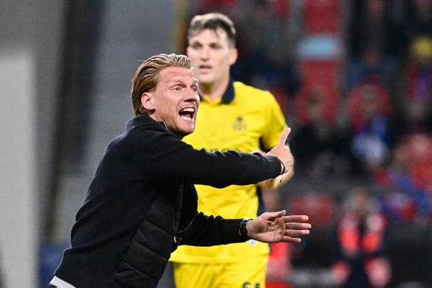Football UEFA Europe League, 1st round match, Viktoria Plzen vs. Union Saint-Gilloise in Pilsen, Czech Republic, September 17, 2026. Coach of Viktoria Plzen Radoslav Kovac gestures. (CTKxPhoto MiroslavxChaloupka) CTKPhotoP2026091708605  CTKPhotoP2026091708605