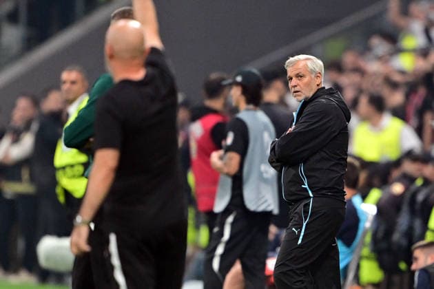 Besiktas v Olympique Marseille - UEFA Europa League ISTANBUL, TURKIYE - SEPTEMBER 17: Head coach Bruno Genesio of Olympique Marseille follows the UEFA Europa League Week 1 match between Besiktas and Olympique Marseille at Tupras Stadium in Istanbul, Turkiye, on September 17, 2026. Serhat Cagdas Anadolu Istanbul Turkey. Editorial use only. Please get in touch for any other usage.  Copyright: x2026xAnadoluxSerhatxCagdasx