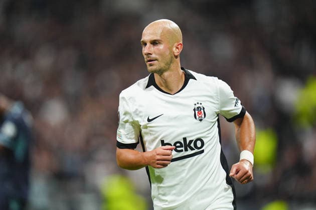 Besiktas v Olympique Marseille - UEFA Europa League ISTANBUL, TURKIYE - SEPTEMBER 17: Vaclav Cerny of Besiktas celebrates after scoring a goal during the UEFA Europa League Week 1 match between Besiktas and Olympique Marseille at Tupras Stadium in Istanbul, Turkiye, on September 17, 2026. Adem Kutucu Anadolu Istanbul Turkey. Editorial use only. Please get in touch for any other usage.  Copyright: x2026xAnadoluxAdemxKutucux