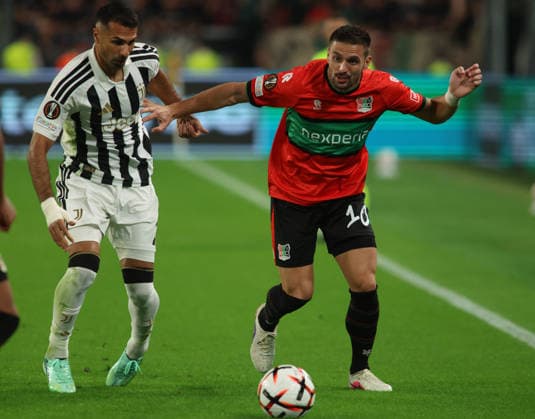 SOCCER - UEFA Europa League - Juventus FC vs. NEC Nijmegen Photo by IPA ABACAPRESS.COM88649813 - -x16- and Zeki Mehmet Celik of Juventus FC during the UEFA Europa League match between Juventus FC and NEC Nijmegen on September 17, 2026, at Allianz Stadium in Turin, Italy, during the 2026–27 season. Photo by Nderim KACELI Turin Italy  Copyright: xIPAxSport ABACAx