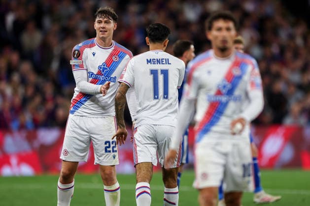 RECORD DATE NOT STATED 17th September 2026; Selhurst Park, London, England; UEFA Europa League Football, Crystal Palace versus Lech Poznan; Jorgen Strand Larsen of Crystal Palace HenningxVonxJagow