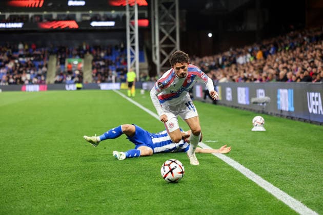 RECORD DATE NOT STATED 17th September 2026; Selhurst Park, London, England; UEFA Europa League Football, Crystal Palace versus Lech Poznan; Yeremi Pino of Crystal Palace on the ball HenningxVonxJagow