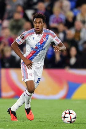 RECORD DATE NOT STATED 17th September 2026; Selhurst Park, London, England; UEFA Europa League Football, Crystal Palace versus Lech Poznan; Honest Ahanor of Crystal Palace on the ball HenningxVonxJagow