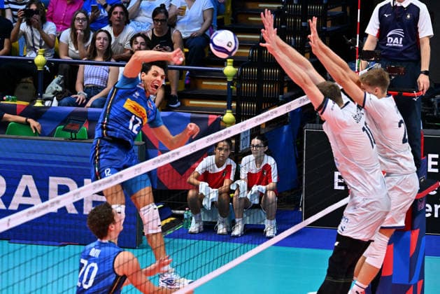 VOLLEYBALL - CEV Eurovolley Men - Italy vs. Slovenia Photo by IPA ABACAPRESS.COM88650596 - Mattia BOTTOLO (Italy) Modena Italy  Copyright: xIPAxSport ABACAx