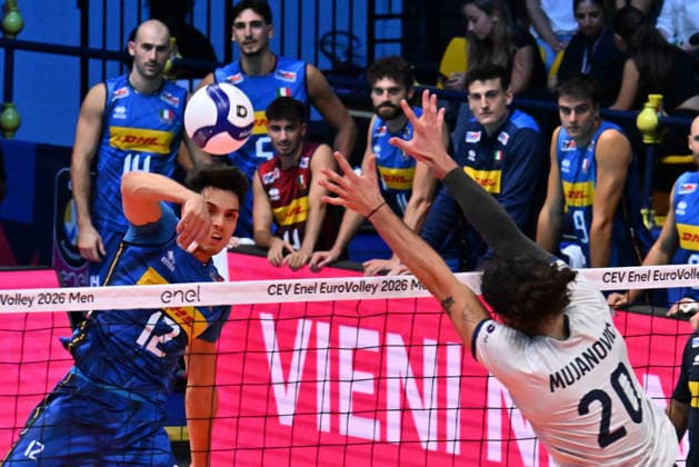 VOLLEYBALL - CEV Eurovolley Men - Italy vs. Slovenia Photo by IPA ABACAPRESS.COM88650590 - Mattia BOTTOLO (Italy) Modena Italy  Copyright: xIPAxSport ABACAx
