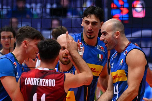 VOLLEYBALL - CEV Eurovolley Men - Italy vs. Slovenia Photo by IPA ABACAPRESS.COM88650631 - Italian players Modena Italy  Copyright: xIPAxSport ABACAx