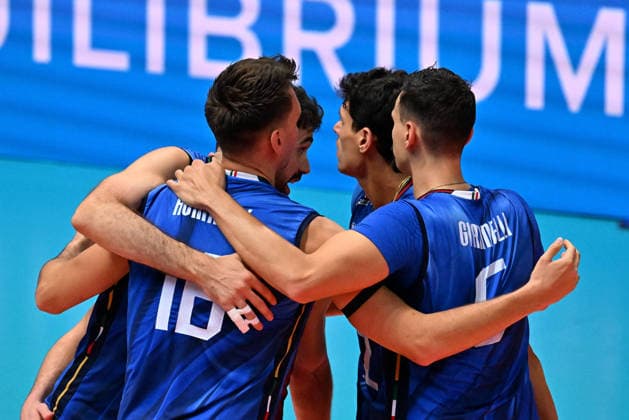 VOLLEYBALL - CEV Eurovolley Men - Italy vs. Slovenia Photo by IPA ABACAPRESS.COM88650629 - Italian players Modena Italy  Copyright: xIPAxSport ABACAx