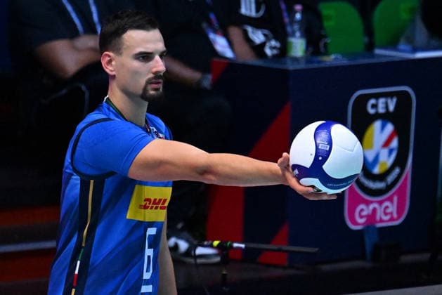 VOLLEYBALL - CEV Eurovolley Men - Italy vs. Slovenia Photo by IPA ABACAPRESS.COM88650616 - GIANNELLI Simone (Italy) Modena Italy  Copyright: xIPAxSport ABACAx