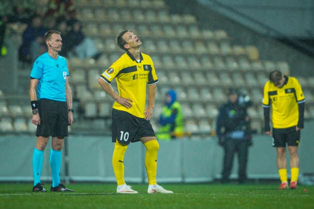 Europa League soccer 2026 2027 Lillestrom SCU Torreense Lillestrom 20260917 Lillestrom s Thomas Lehne Olsen during the Europa League soccer match between Lillestrom and SCU Torreense at Arasen Photo: Stian Lysberg Solum, NTB Lillestrom, Norway EDITORIAL USE ONLY RESTRICTED USE FOR BETTING COMPANIES  Copyright: xStianxLysbergxSolumx xNTBx