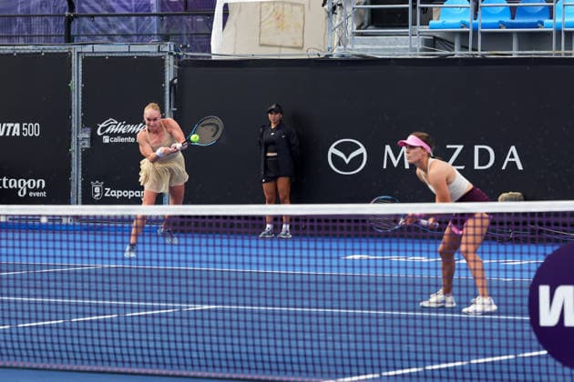 WTA GUADALAJARA OPEN 2026 WTA GUADALAJARA OPEN 2026 CRISTINA BUCSA NICOLE MELICHAR VS MARIA KOZYREVA MAIA LUMSDEN 09 17 2026 GUADALAJARA, JALISCO Action photo of Maria Kozyreva and Maia Lumsden during a match at the 2026 WTA Guadalajara Open, held at the Centro Panamericano de Tenis in Guadalajara, Jalisco, Mexico Action photo of Maria Kozyreva and Maia Lumsden during a match at the 2026 WTA Guadalajara Open held at the Centro Panamericano de Tenis in Guadalajara, Jalisco, Mexico PHOTO BY IMAGENSHOP PHOTO AGENCY GUADALAJARA, JALISCO, MEXICO Copyright: xIMAGENSHOPxAGENCIAxFOTOGRAFICAx