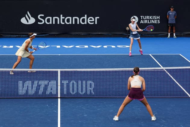 WTA GUADALAJARA OPEN 2026 WTA GUADALAJARA OPEN 2026 CRISTINA BUCSA NICOLE MELICHAR VS MARIA KOZYREVA MAIA LUMSDEN 09 17 2026 GUADALAJARA, JALISCO Action photo of Cristina Bucsa and Nicole Melichar during a match at the 2026 WTA Guadalajara Open, held at the Centro Panamericano de Tenis in Guadalajara, Jalisco, Mexico Action photo of Cristina Bucsa and Nicole Melichar, during a match at the 2026 WTA Guadalajara Open held at the Centro Panamericano de Tenis in Guadalajara, Jalisco, Mexico. PHOTO BY IMAGENSHOP PHOTO AGENCY GUADALAJARA, JALISCO, MEXICO Copyright: xIMAGENSHOPxAGENCIAxFOTOGRAFICAx
