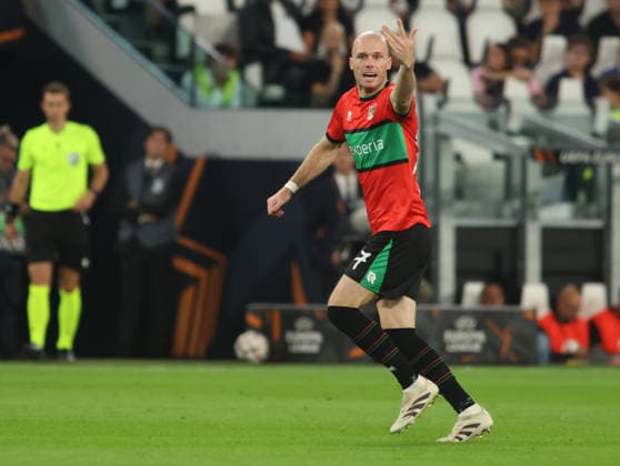 IPA88651603 - Bram Nuytinck of NEC Nijmegen during the UEFA Europa League match between Juventus FC and NEC Nijmegen in the 2026–27 season, held on September 17, 2026, at Allianz Stadium in Turin, Italy. Photo by Nderim KACELI  Copyright: xNderimxKaceli IPAxSportx xx IPA88651603